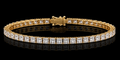 7 Ct. TW Princess Cut Bracelet in 14K Gold
